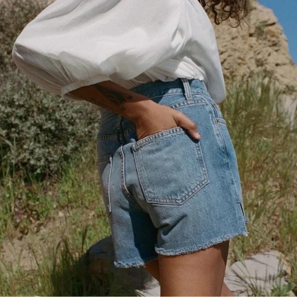 Doen Enid Denim Shorts Cadiz Wash NWT - Picture 5 of 5